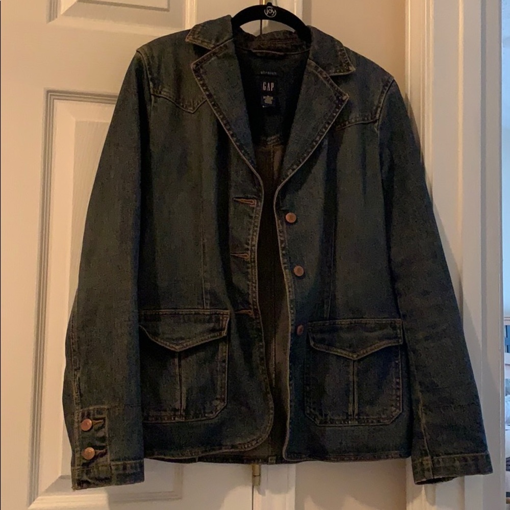 Ladies GAP blazer style jean jacket